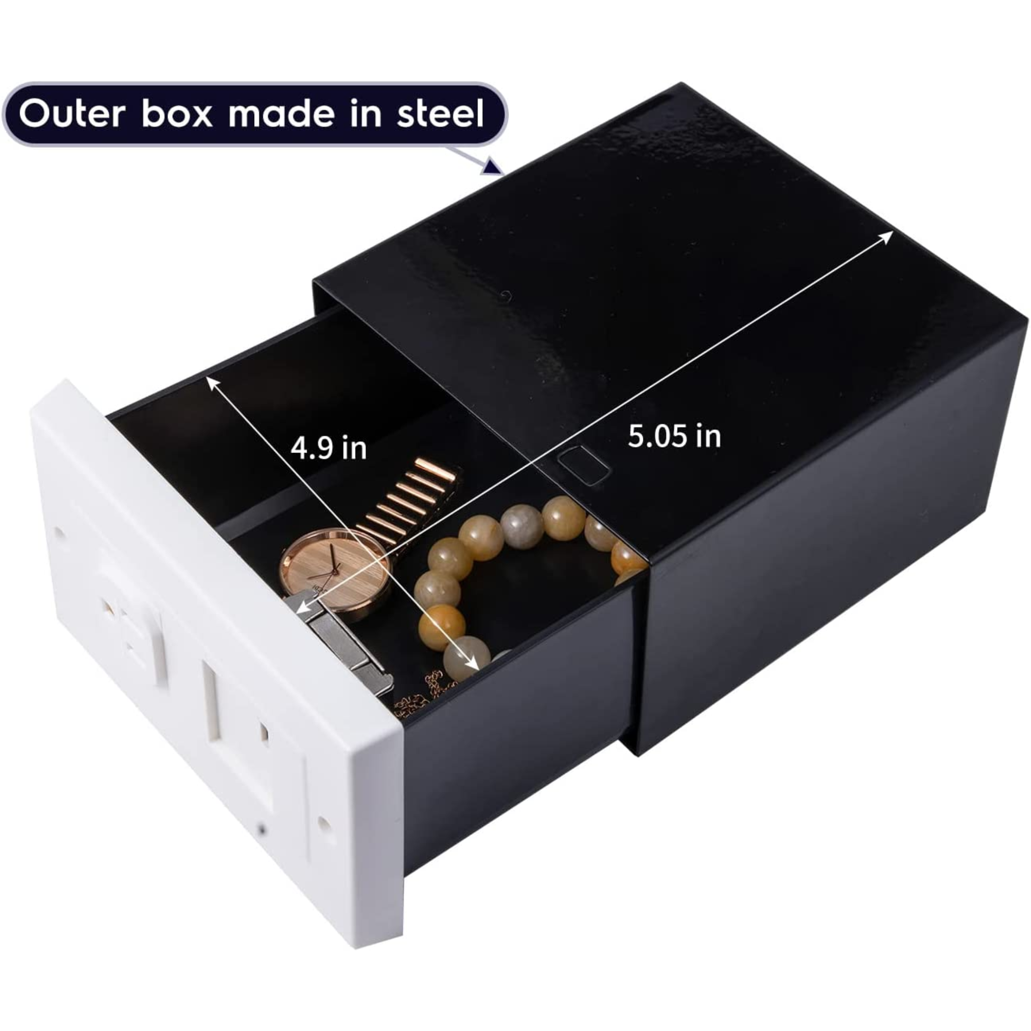 Outlet Wall Safe Security Secret Hidden Box Covert Hidden Safe as the Socket In