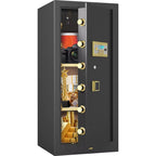 47.24'' Extra Large Safe Box, 14.1 Cubic Feet Heavy Duty Big Safe with Security Double Key Lock & Seperate Lock Box for Document