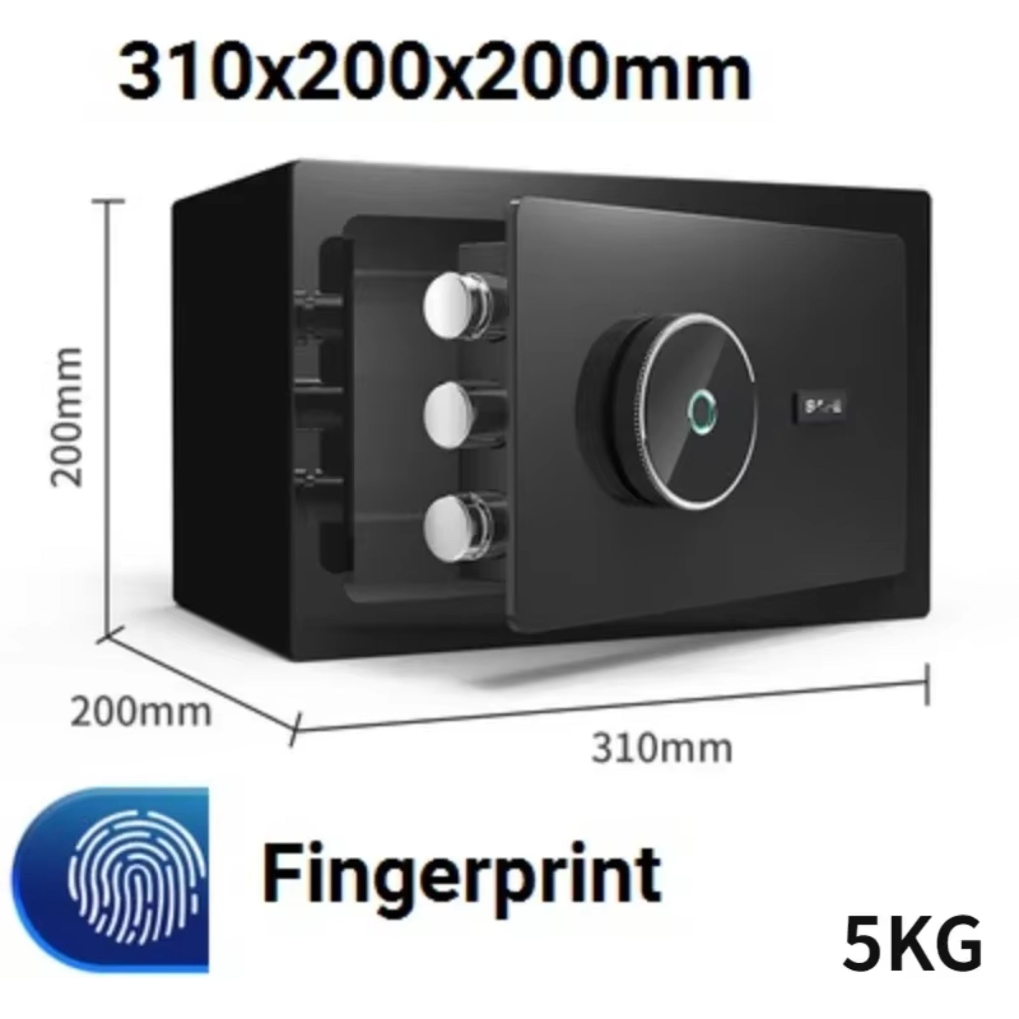 Digital Safe Box for Money All Steel Cofre Inteligentes Fingerprint Electronic Password Safe Household Small Safe Deposit Box