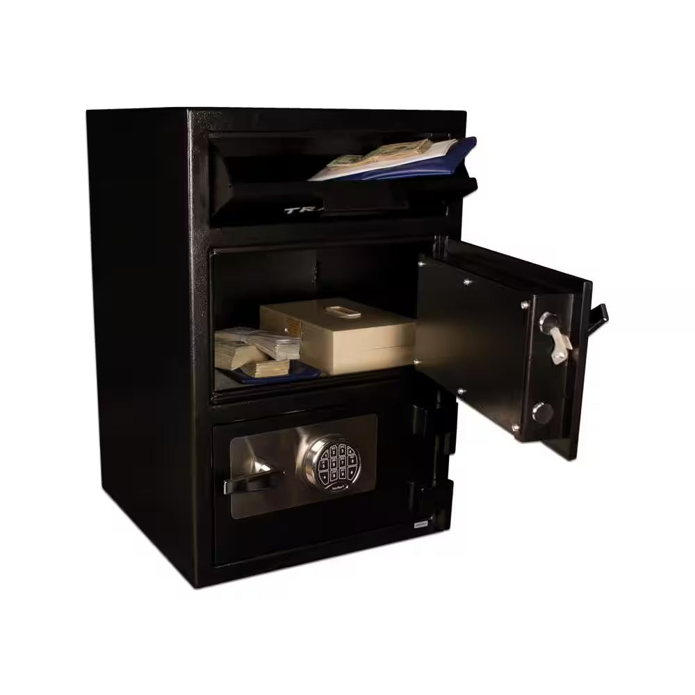 6.94 Cu. Ft. Steel Deposit Safe Electronic Lock Black