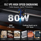 80W 20 X 28 in CO2 Laser Engraver Cutter Cutting Engraving Machine Water Chiller