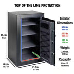 6.0 Cu. Ft. Safe Box with Digital Lock and Shelves