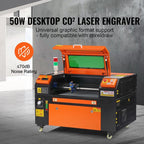 50W CO2 Laser Engraver and Cutter 12 X 20 in 19.7 IPS Engraving Machine