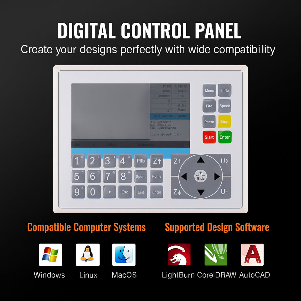 100W CO2 Laser Engraver and Cutter 24 X 35 in 19.7 IPS Engraving Machine