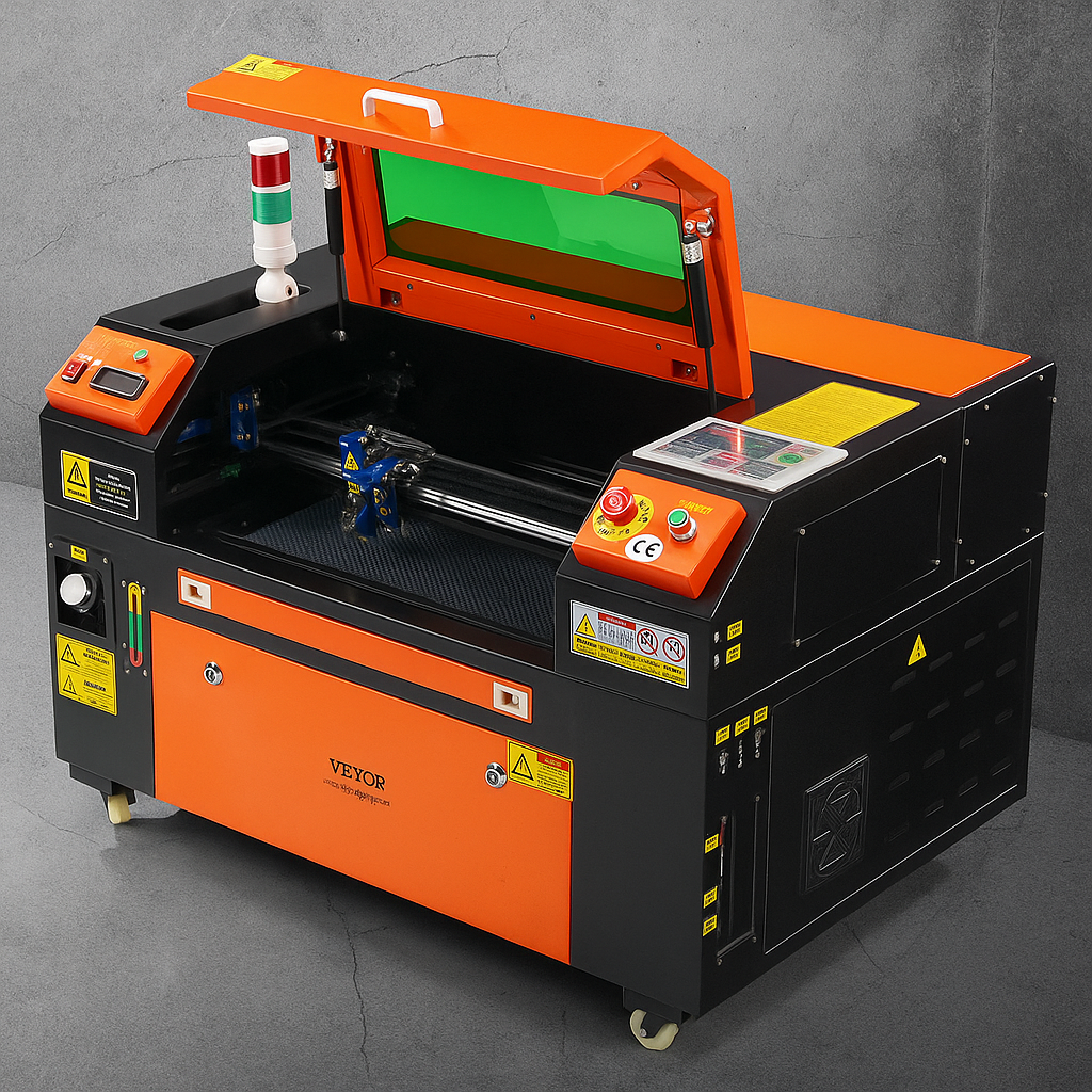 50W CO2 Laser Engraver and Cutter 12 X 20 in 19.7 IPS Engraving Machine