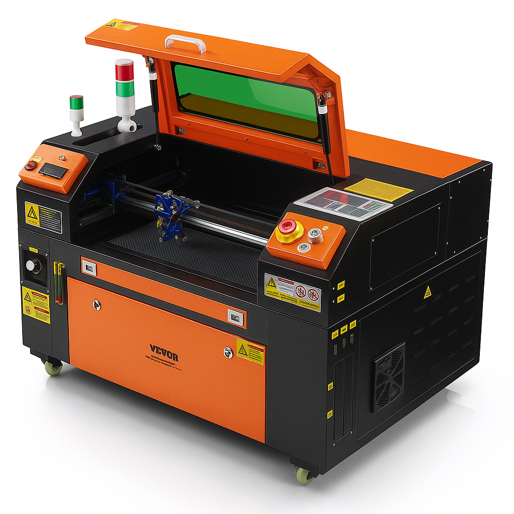 50W CO2 Laser Engraver and Cutter 12 X 20 in 19.7 IPS Engraving Machine