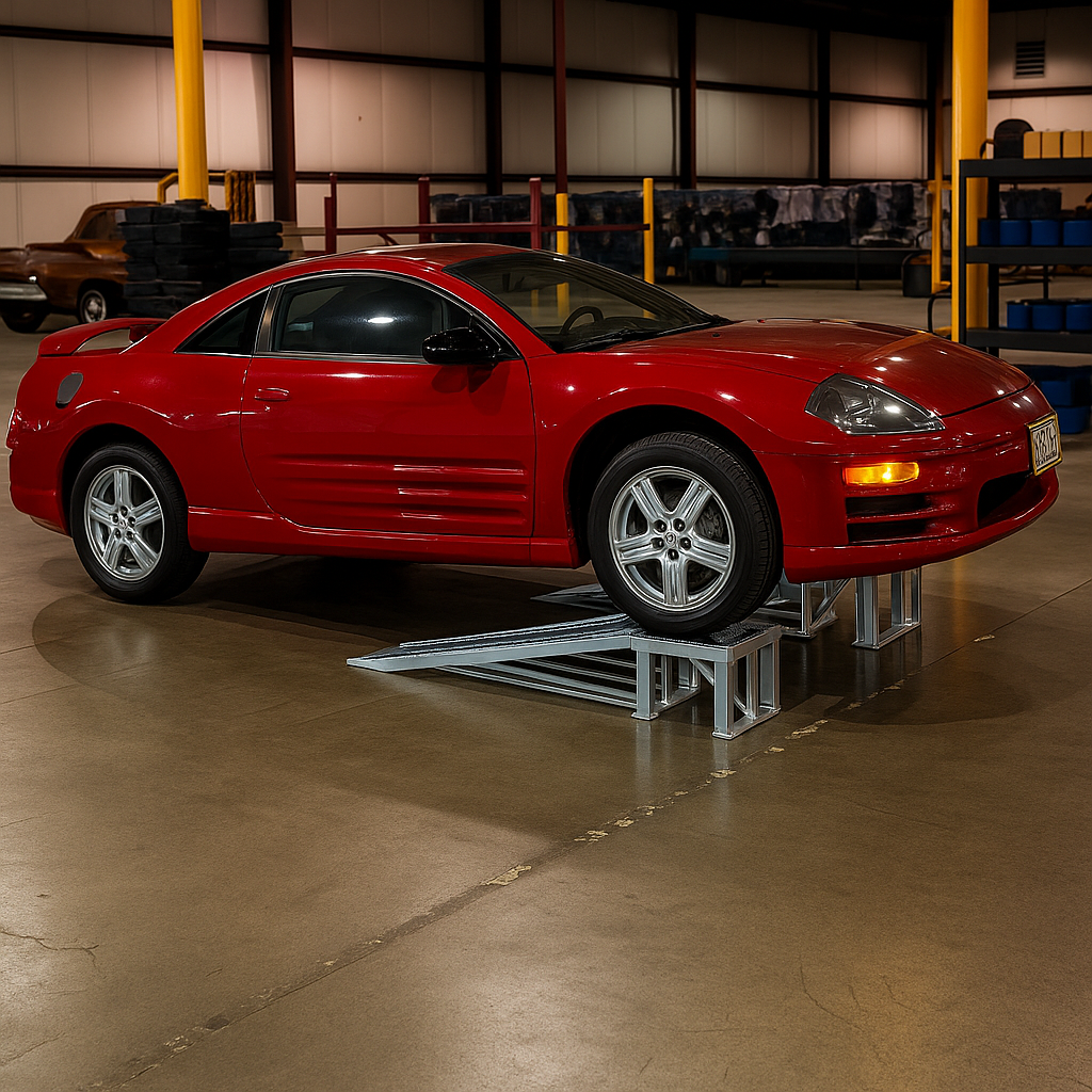 66In Low Profile Sports Car Lift Service Ramps