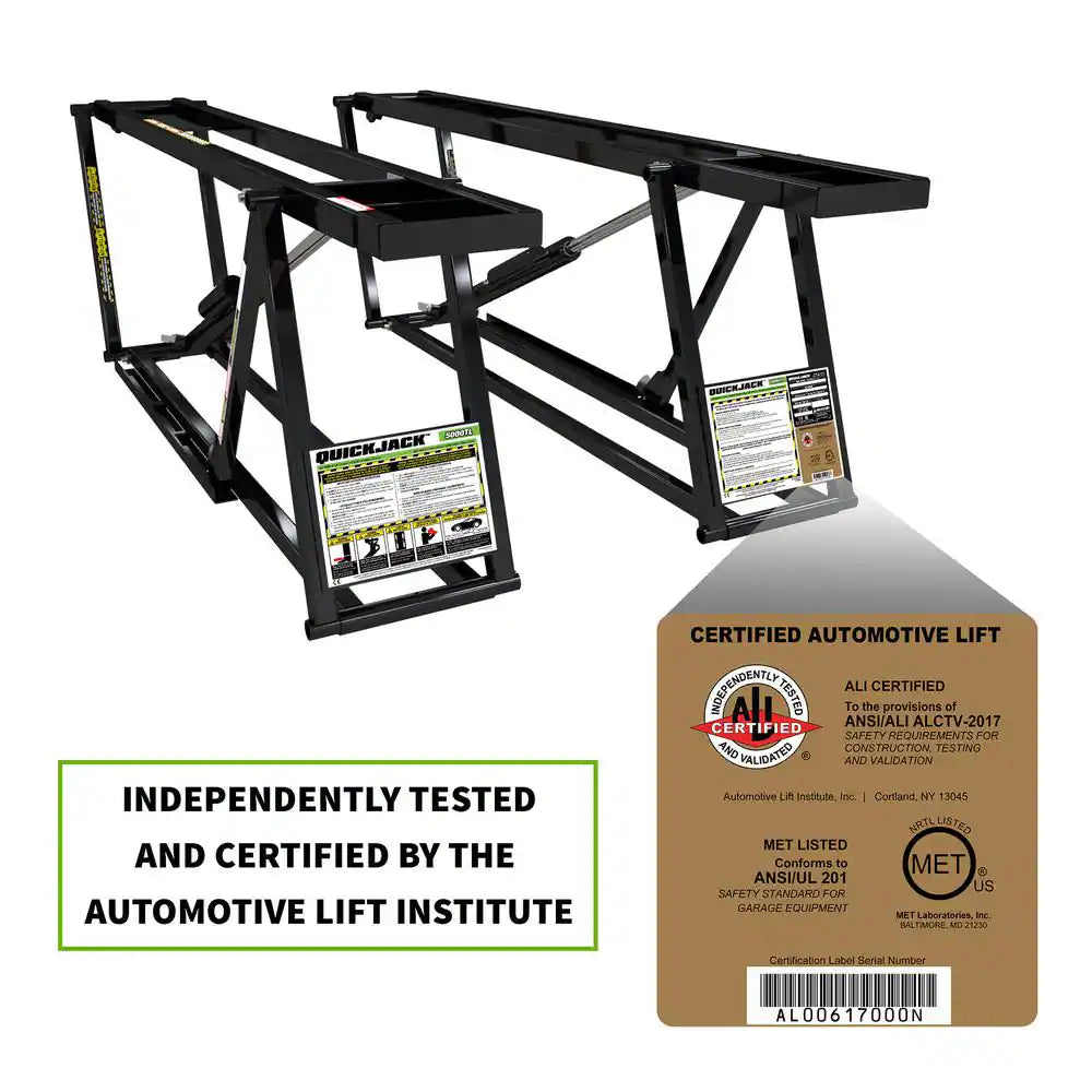 5000TL Portable Car Lift with 110V Power Unit Included