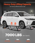 Authentic VEVOR 7000 Lbs Car Lift Portable Car Lift W/Remote Control for Home