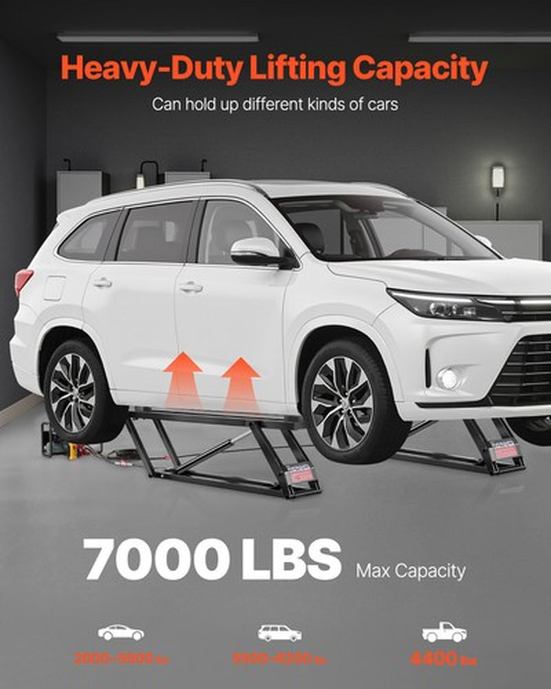 Authentic VEVOR 7000 Lbs Car Lift Portable Car Lift W/Remote Control for Home