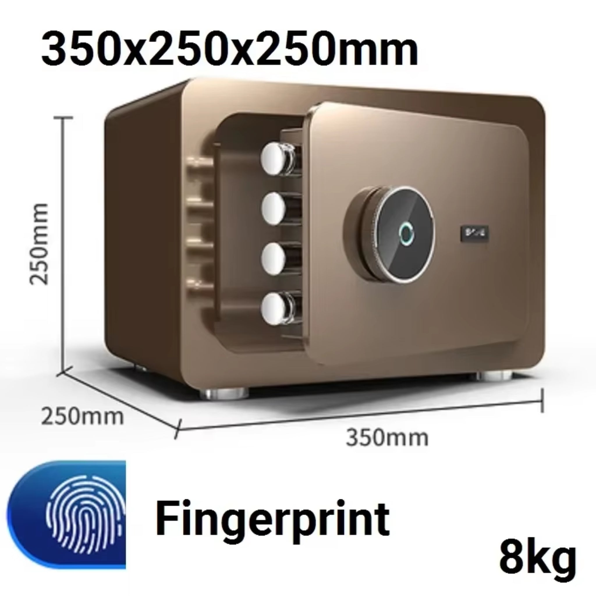 Digital Safe Box for Money All Steel Cofre Inteligentes Fingerprint Electronic Password Safe Household Small Safe Deposit Box