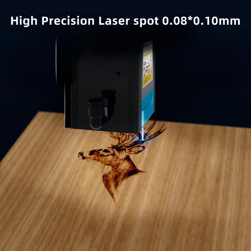 [EU/US Direct]  RAY5 20W Laser Engraver Cutter, Fixed Focus, 0.08*0.1Mm Laser Spot, Color Touchscreen, 32-Bit Chipset, Support APP Connection, Working Area 375*375Mm