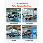 Uimoso 12000 Lbs 2 Post Lift Single Lock Release Garage Shop Auto Lifter 2.95HP