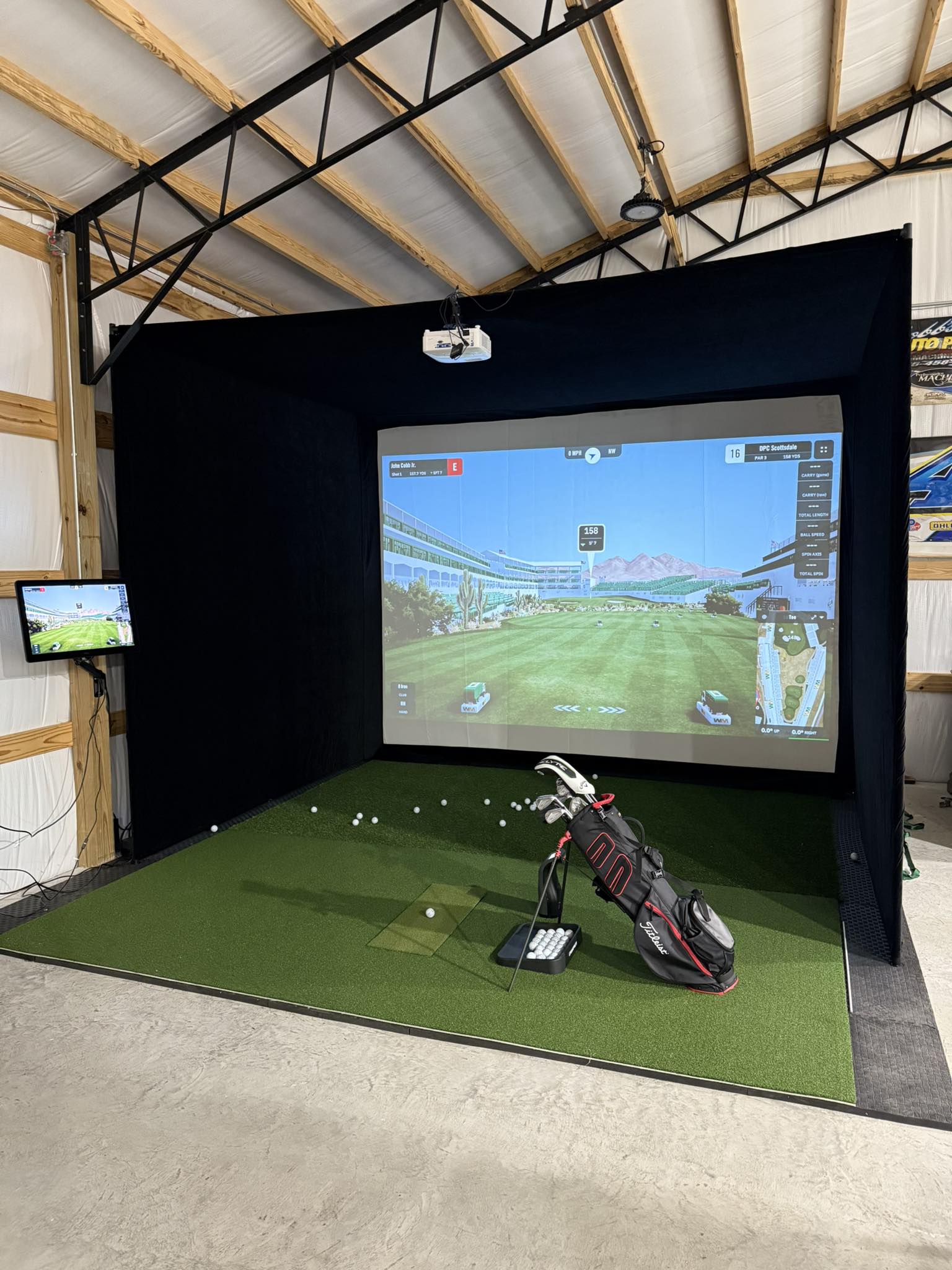 Albatross 13 Golf Simulator Enclosure - Extended Depth