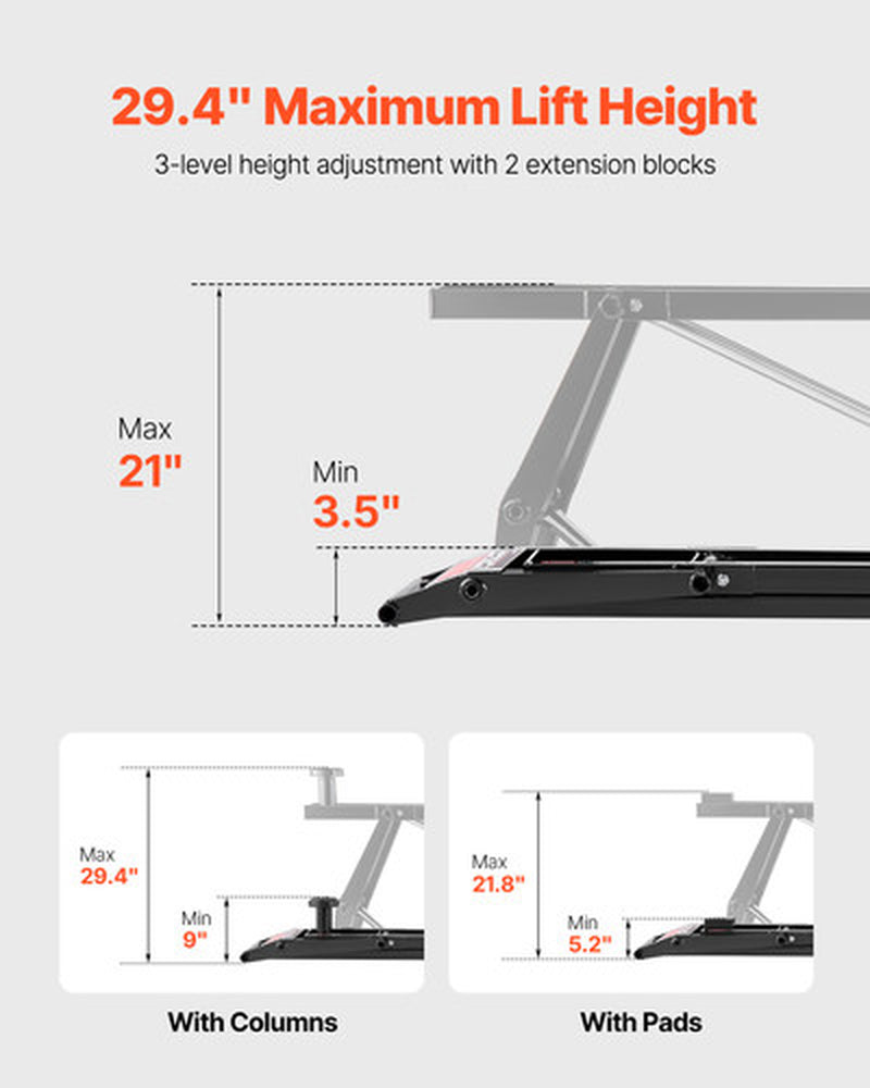 Authentic VEVOR 7000 Lbs Car Lift Portable Car Lift W/Remote Control for Home