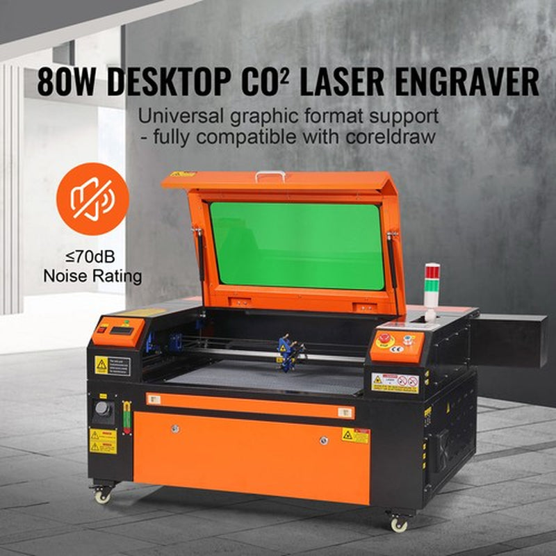 80W CO2 Laser Engraver and Cutter 20 X 28 in 19.7 IPS Engraving Machine