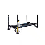 4-Post Automotive Deluxe Storage Car Lift 8,000 Lb. Capacity with Casters, Drip Trays and Jack Tray