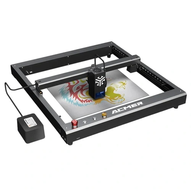 ACMER P2 33W Laser Engraver Cutter Engraving at 24000Mm/Min Cut 25Mm Acrylic Ios Android App Control No DIY No Installation