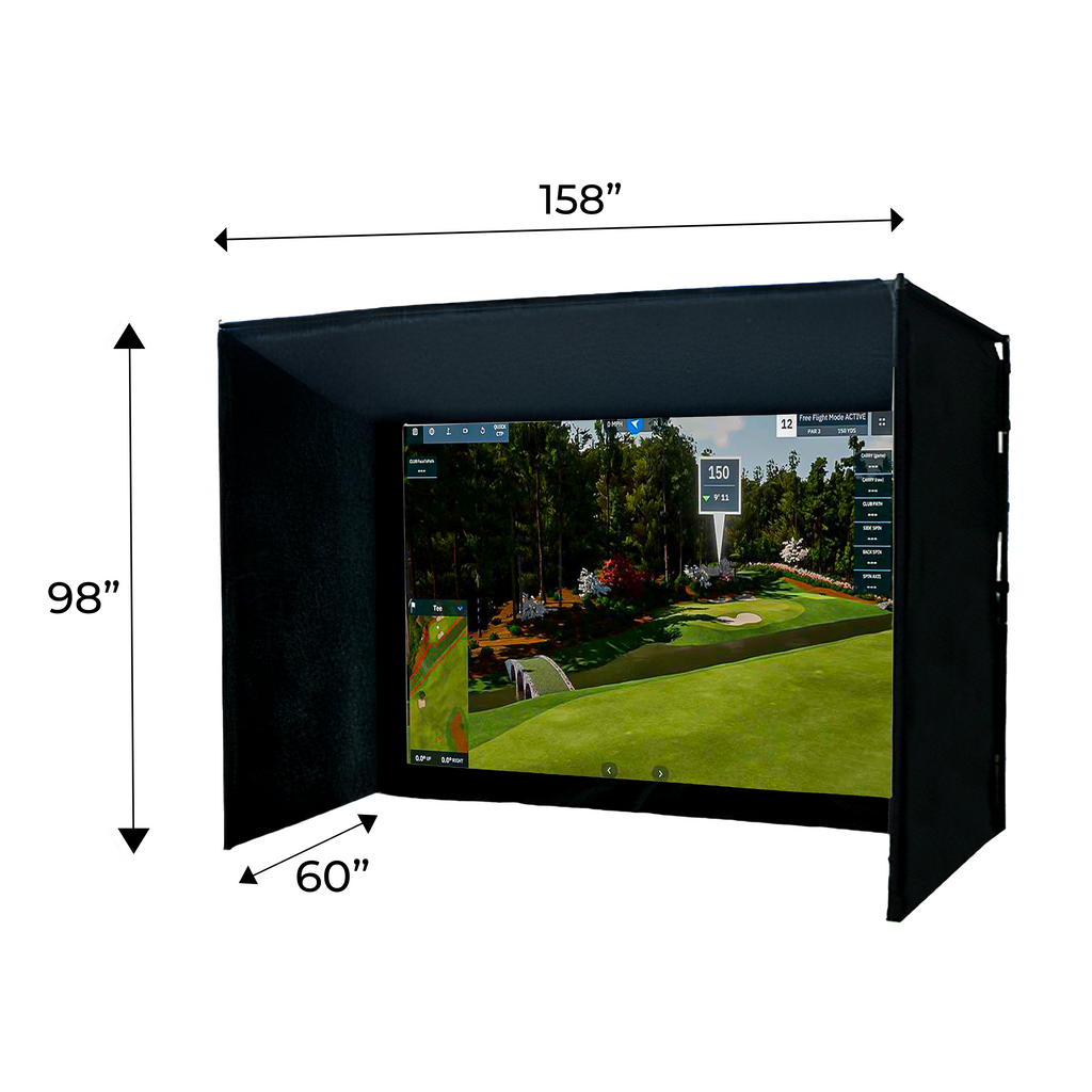 Albatross 13 Golf Simulator Enclosure - Standard Depth