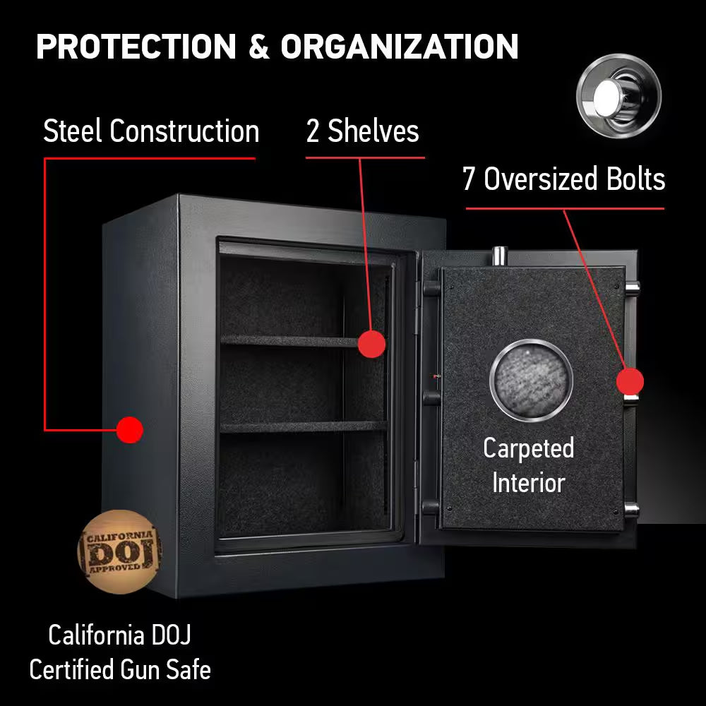 3.4 Cu. Ft. Fireproof & Waterproof Safe with Digital Combination Lock