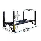 4-Post Automotive Deluxe Extended Storage Car Lift 8,000 Lb. Capacity Heavy Duty