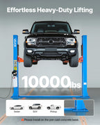 Uimoso 10000Lbs Two Post Lift Double Lock 2 Post Lift with 2.95HP Motor