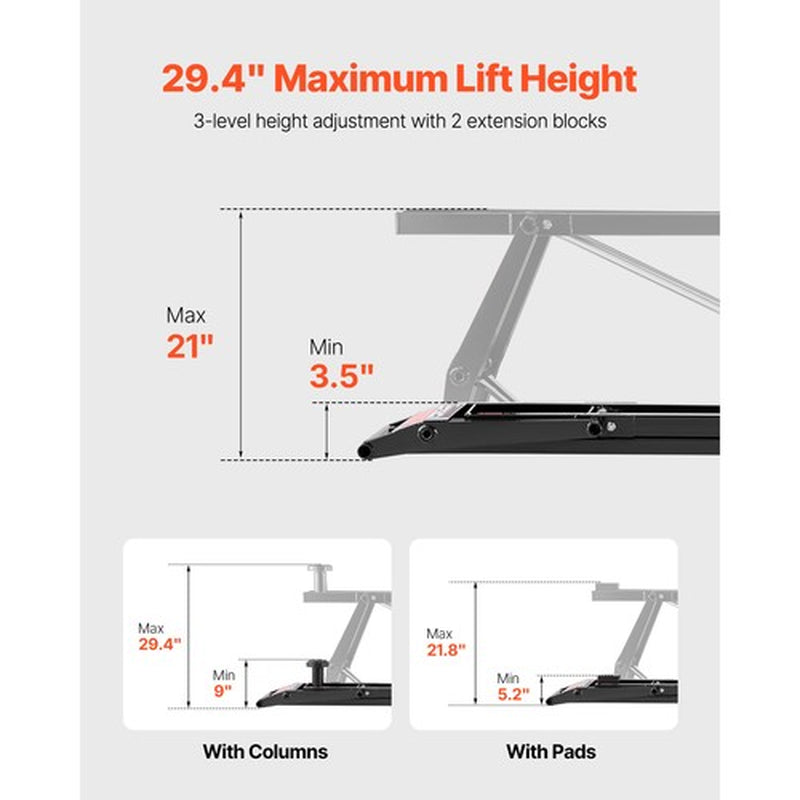 Authentic 7000 Lbs Car Lift Portable Car Lift W/Remote Control for Home Garage