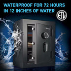 3.4 Cu. Ft. Fireproof & Waterproof Safe with Digital Combination Lock