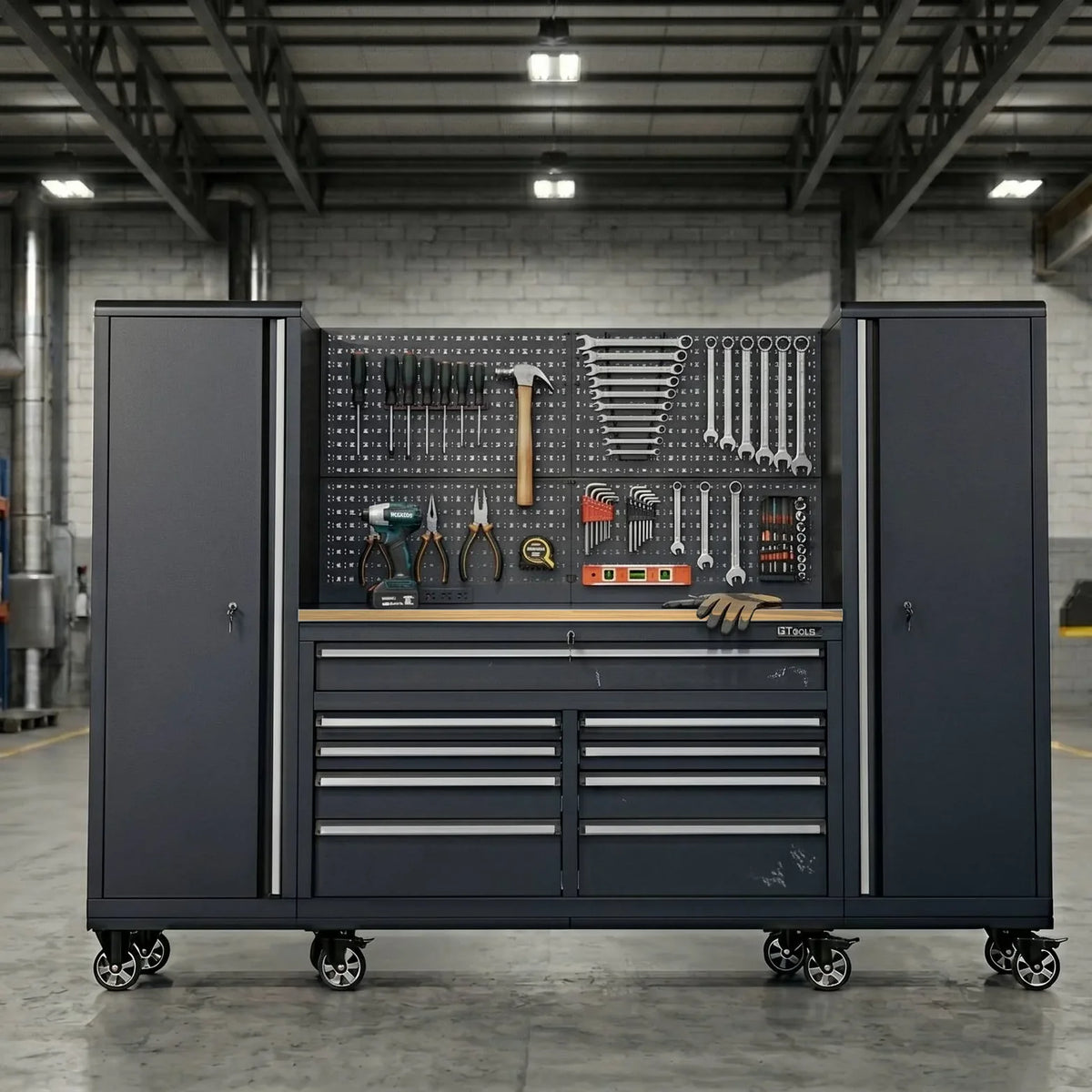 GTOOLS Rolling Tool Chest Workstation