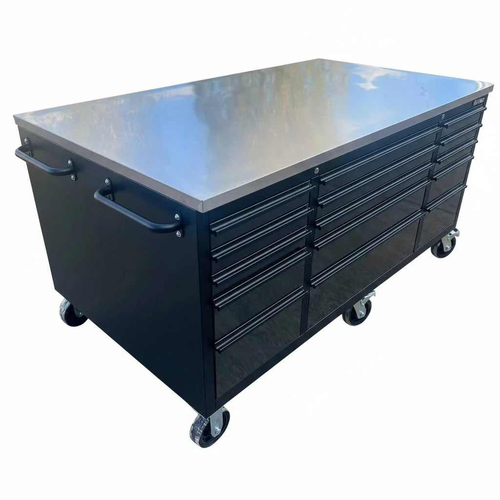 GTOOLS Large Steel Garage Island Workbench