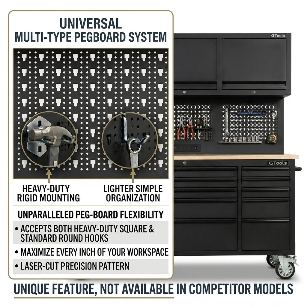 GTOOLS Overhead Pro 72-Inch Rolling Tool Chest