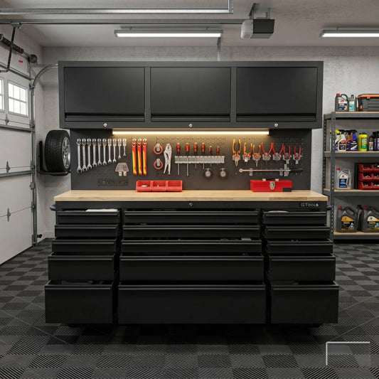 GTOOLS 72-Inch Rolling Tool Chest (Model GT7218-Black)