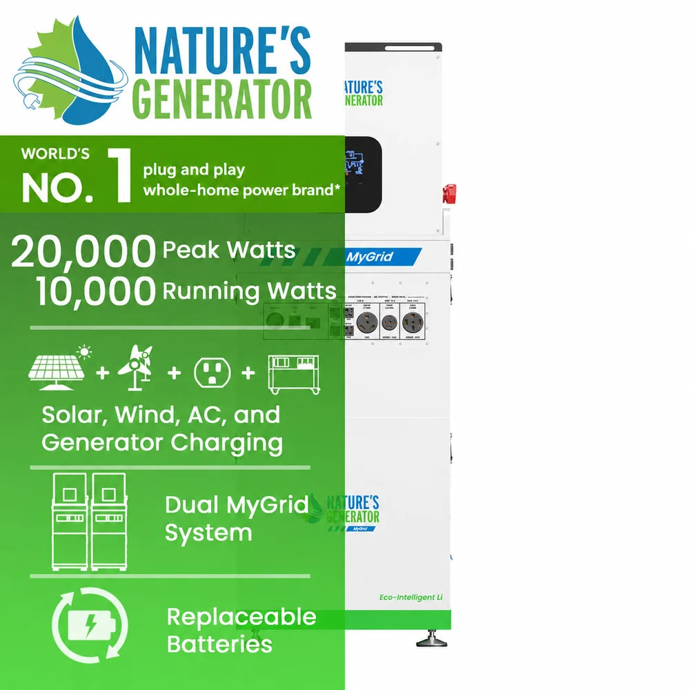 Nature's Generator MyGrid 10k Gen 2 Whole-Home Generator