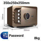 Digital Safe Box for Money All Steel Cofre Inteligentes Fingerprint Electronic Password Safe Household Small Safe Deposit Box