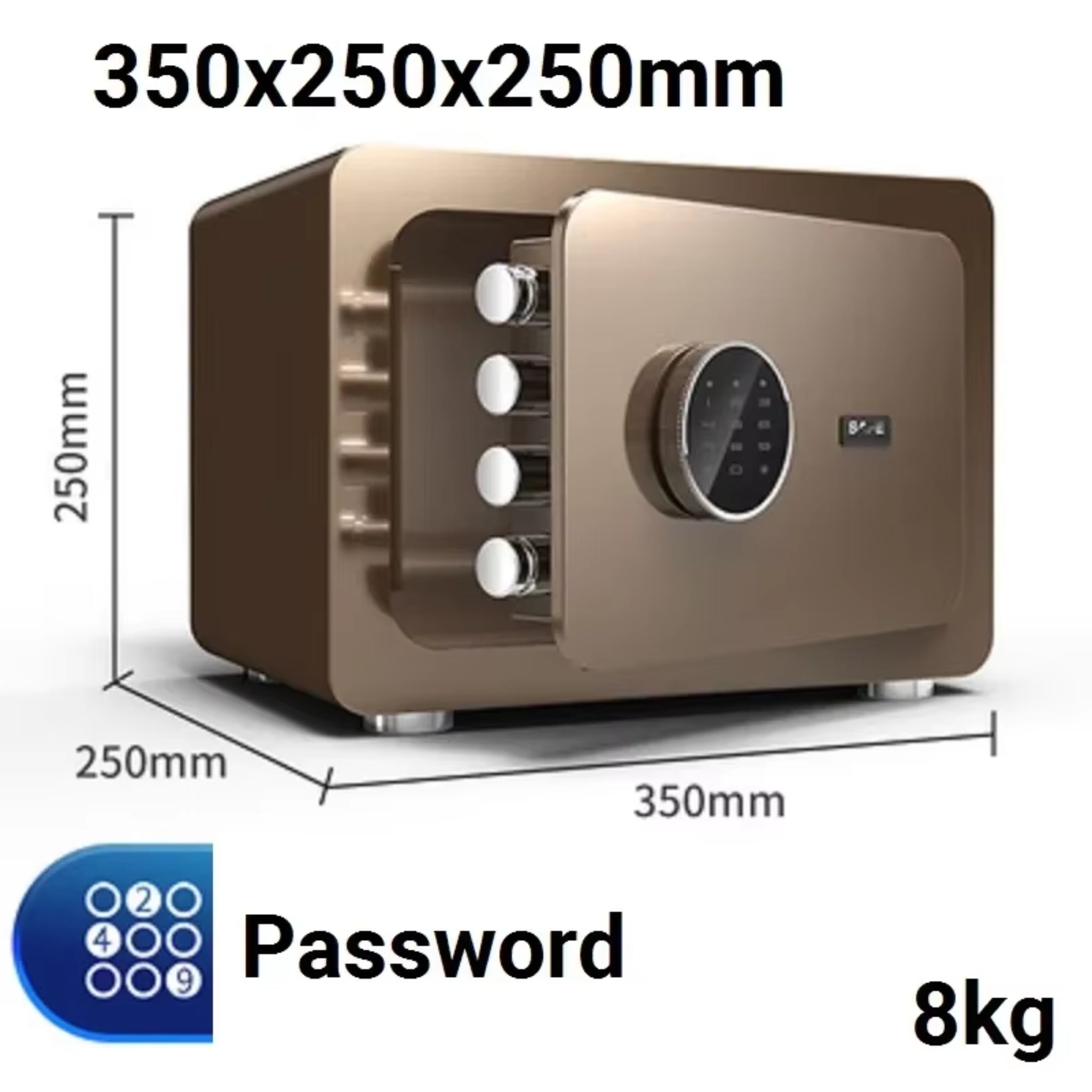 Digital Safe Box for Money All Steel Cofre Inteligentes Fingerprint Electronic Password Safe Household Small Safe Deposit Box