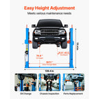 Uimoso 12000 Lbs 2 Post Lift Single Lock Release Garage Shop Auto Lifter 2.95HP