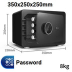 Digital Safe Box for Money All Steel Cofre Inteligentes Fingerprint Electronic Password Safe Household Small Safe Deposit Box
