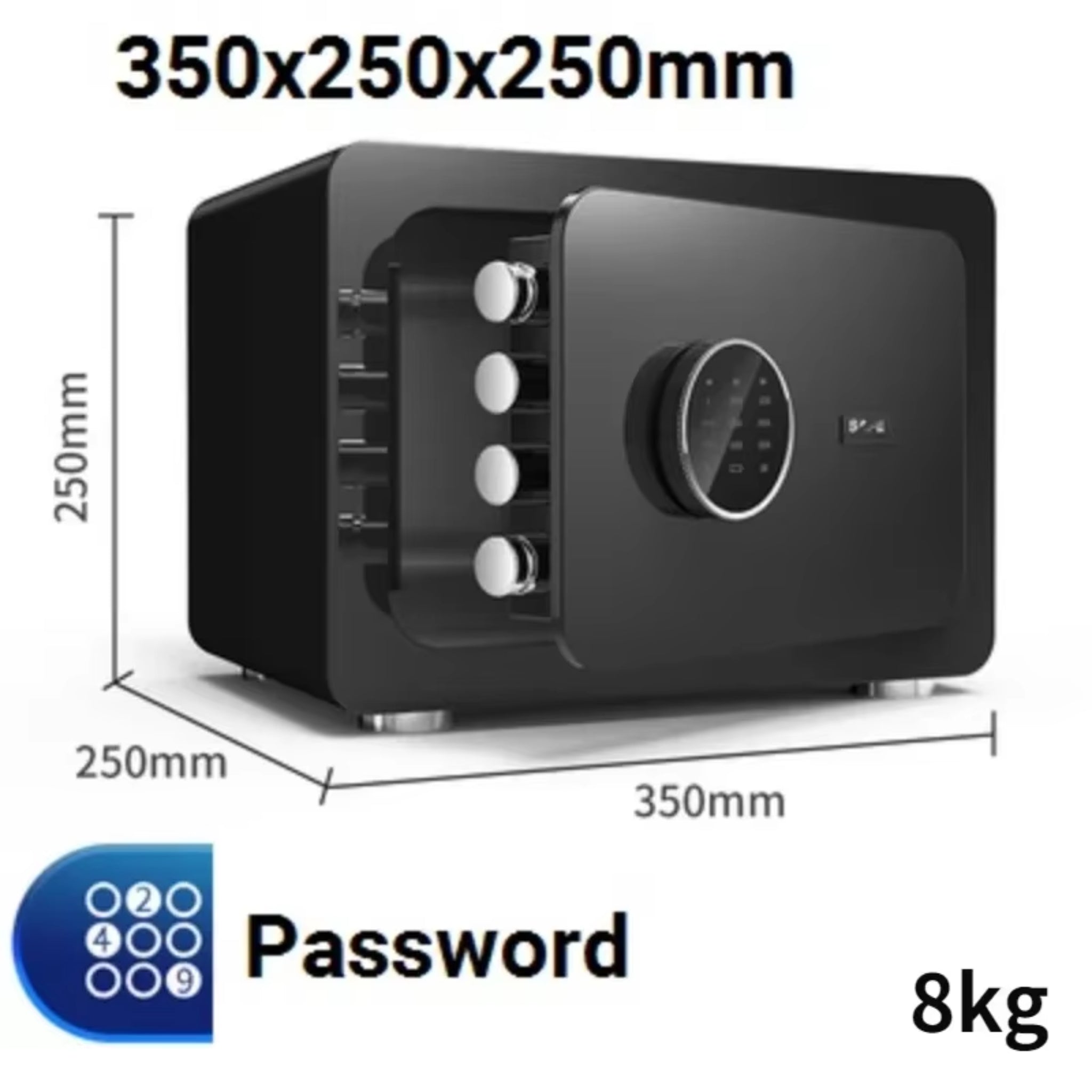 Digital Safe Box for Money All Steel Cofre Inteligentes Fingerprint Electronic Password Safe Household Small Safe Deposit Box