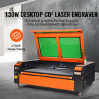 130W CO2 Laser Engraver and Cutter 35 X 55 in 19.7 IPS Engraving Machine