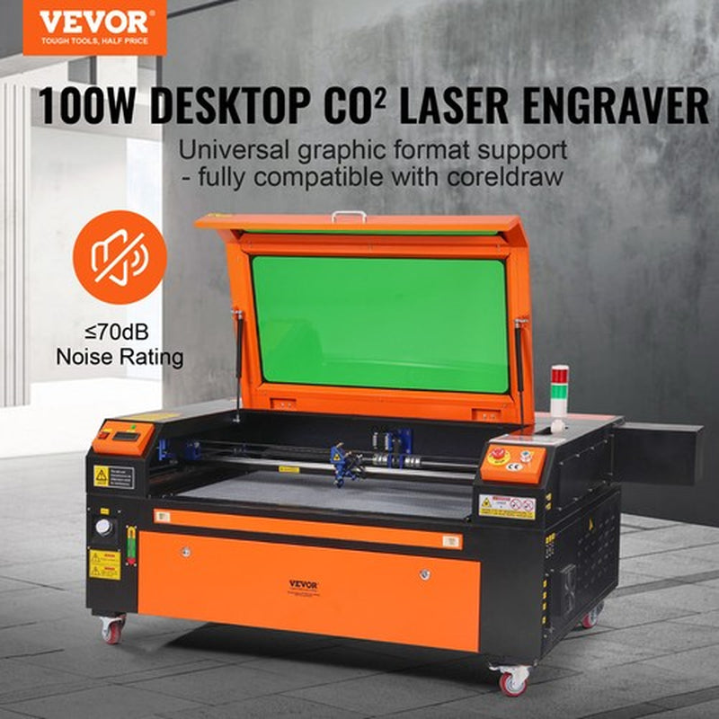 VEVOR 100W CO2 Laser Engraver and Cutter 24 X 35 in 19.7 IPS Engraving Machine