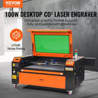 VEVOR 100W CO2 Laser Engraver and Cutter 24 X 35 in 19.7 IPS Engraving Machine