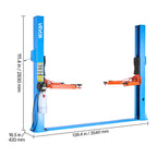 Uimoso 12000 Lbs 2 Post Lift Single Lock Release Garage Shop Auto Lifter 2.95HP