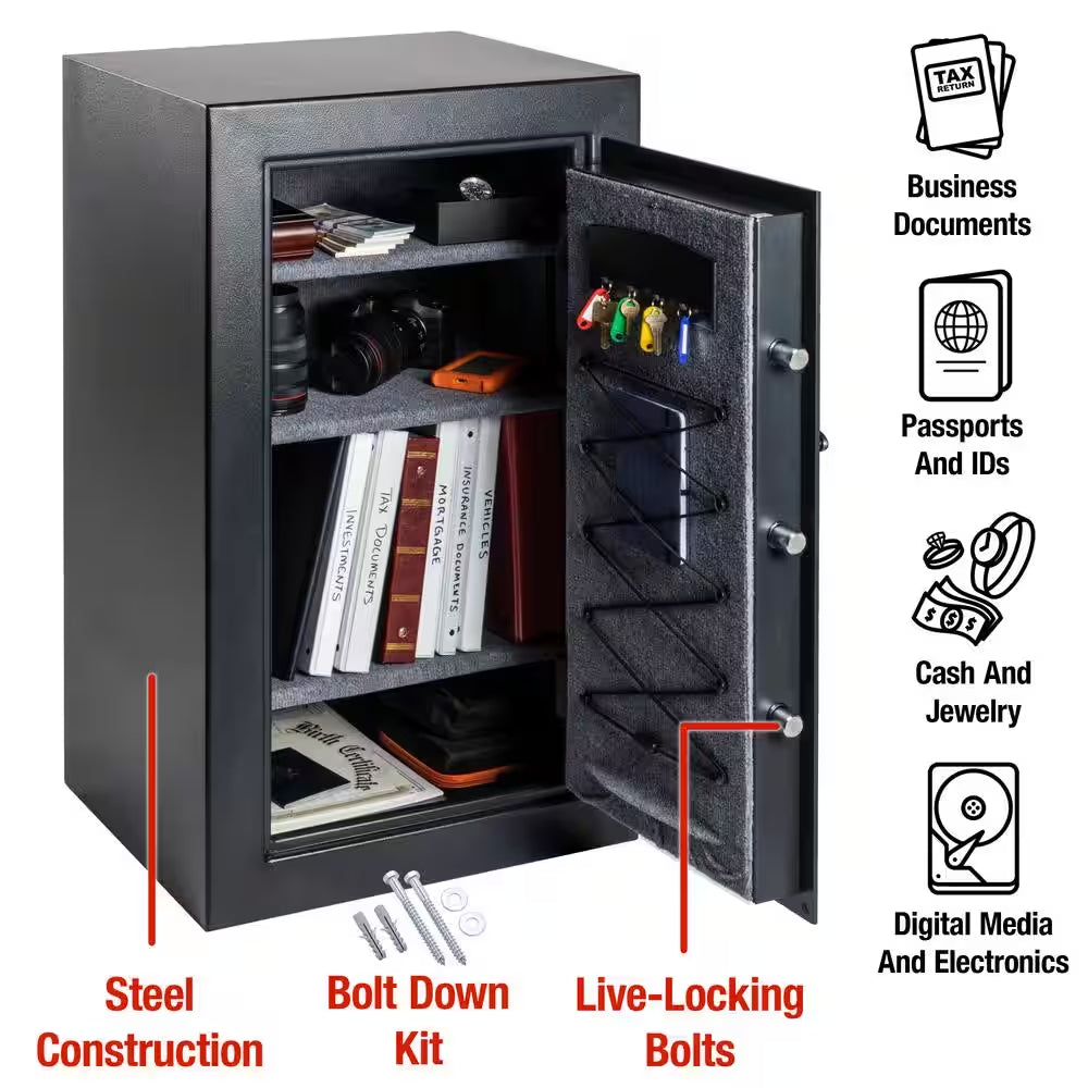 6.0 Cu. Ft. Safe Box with Digital Lock and Shelves