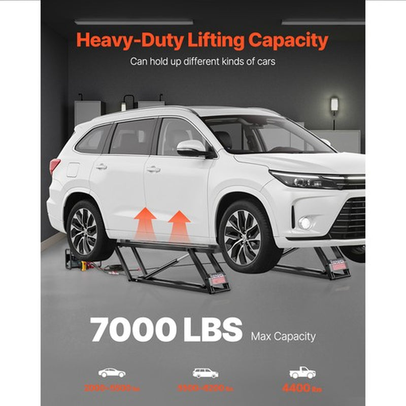 Authentic 7000 Lbs Car Lift Portable Car Lift W/Remote Control for Home Garage