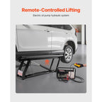 Authentic 7000 Lbs Car Lift Portable Car Lift W/Remote Control for Home Garage