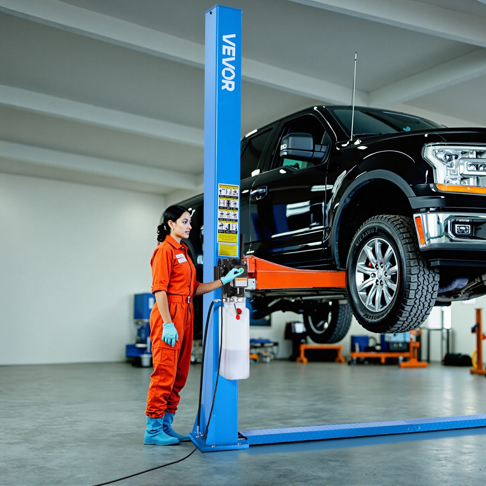 Uimoso 10000Lbs Two Post Lift Double Lock 2 Post Lift with 2.95HP Motor