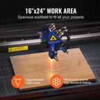 VEVOR 60W CO2 Laser Engraver and Cutter 16 X 24 in 19.7 IPS Engraving Machine