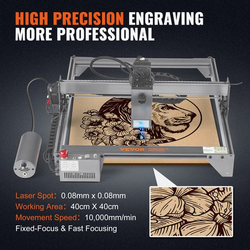Laser Engraver Laser Engraving Machine 20W Compressed Spot Eye Protection