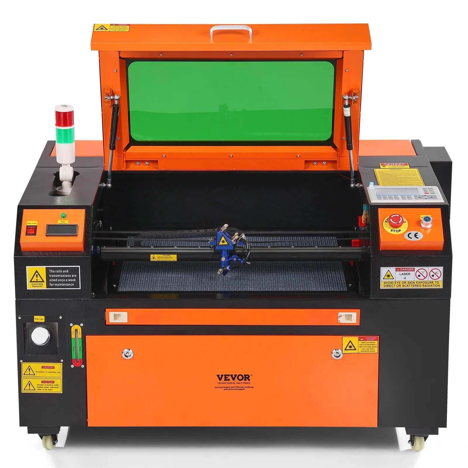 60W CO2 Laser Engraver Cutter 16" X 24" Engraving Cutting Machine 19.7 IPS